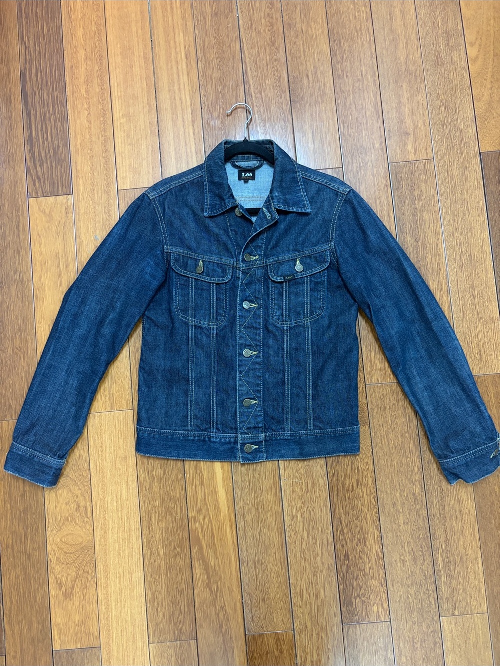 Lee Dark Blue Denim Trucker Jacket - slim fit  Vintage jacket